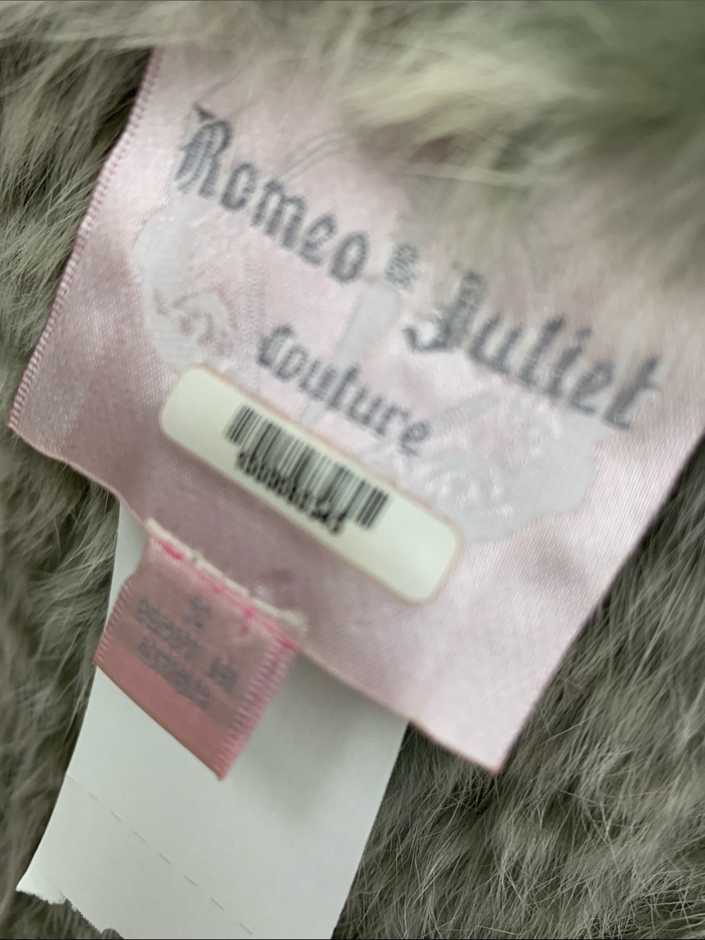 Romeo & Juliet Couture Olive Taupe Faux Fur Vest - Picture 3 of 8